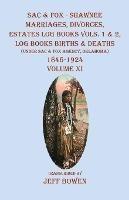 Sac & Fox - Shawnee Marriages, Divorces, Estates Log Books Vols. 1 & 2, Log Books Births & Deaths: (Under Sac & Fox Agency, Oklahoma)1846-1924 Volume XI - cover
