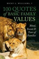 100 Quotes of Basic Family Values: Blood, Sweat, and Tears of Families