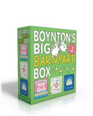 Boynton's Big Barnyard Box (Boxed Set): Perfect Piggies!; Fifteen Animals!; Barnyard Dance! - Sandra Boynton - cover