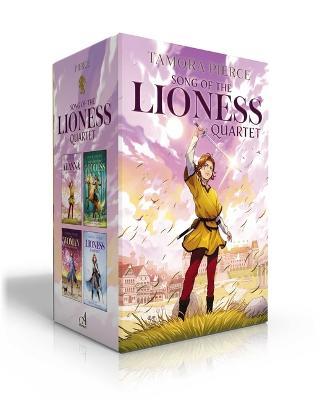 Song of the Lioness Quartet (Hardcover Boxed Set): Alanna; In the Hand of the Goddess; The Woman Who Rides Like a Man; Lioness Rampant - Tamora Pierce - cover