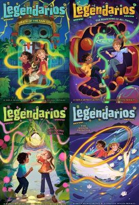 The Legendarios Mythical Collected Set: Wrath of the Rain God; The Beginning of All Things; The Child King of Uxmal; The Heron Princess - Karla Arenas Valenti - cover