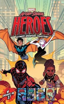 Marvel After-School Heroes Ultimate Adventure Collection!: Miles Morales Untangles a Web; Ghost-Spider's Unbreakable Mission; Shuri Takes Control; Reptil & Ghost-Spider Join Forces! - Terrance Crawford,MacKenzie Cadenhead - cover