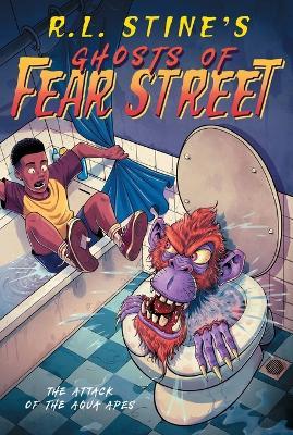 The Attack of the Aqua Apes - R L Stine - cover