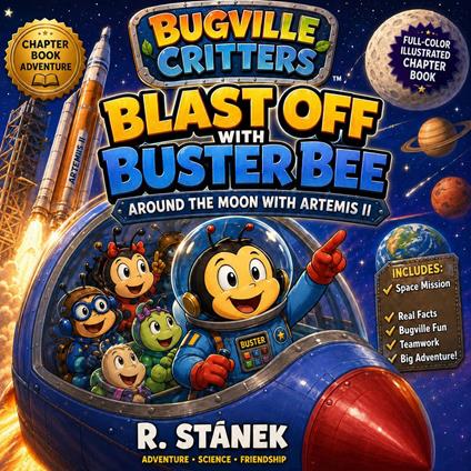 Blast Off With Buster Bee Around the Moon with Artemis II (A Bugville Critters Story) - R. Stanek - ebook
