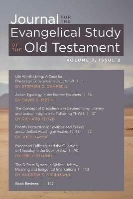 Journal for the Evangelical Study of the Old Testament, 7.2 - cover