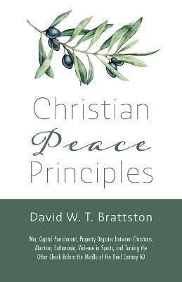 Christian Peace Principles: War, Capital Punishment, Property Disputes Between Christians, Abortion, Euthanasia, Violence in Sports, and Turning the Other Cheek Before the Middle of the Third Century Ad - David W T Brattston - cover