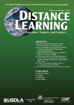 Distance Learning, Volume 13 Issue 1: For educators, Trainers, and Leaders