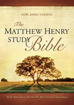 The Matthew Henry Study Bible (Red Letter, Bonded Leather, Black)