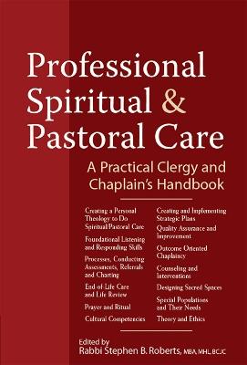 Professional Spiritual & Pastoral Care: A Practical Clergy and Chaplain's Handbook - cover