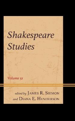Shakespeare Studies - cover