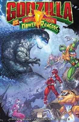 Godzilla Vs. The Mighty Morphin Power Rangers - Cullen Bunn,Freddie Williams - cover