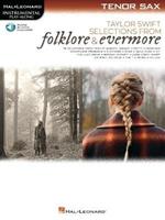 Taylor Swift - Selections from Folklore & Evermore: Tenor Sax Play-Along Book with Online Audio