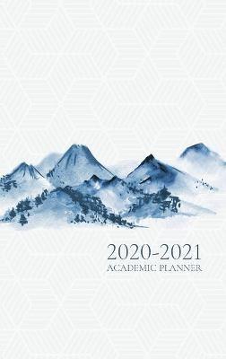 Academic Planner - With Hijri Dates: Watercolour Mountains - Reyhana Ismail - cover
