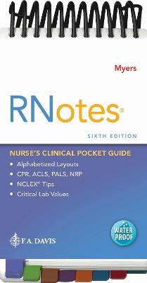 RNotes (R): Nurse's Clinical Pocket Guide - Ehren Myers - cover