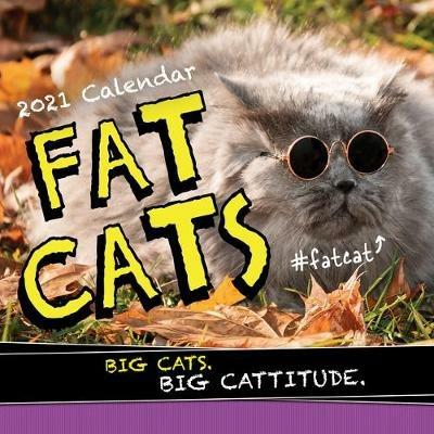 2021 Fat Cats Wall Calendar: Big Cats. Big Cattitude. - Sourcebooks - cover