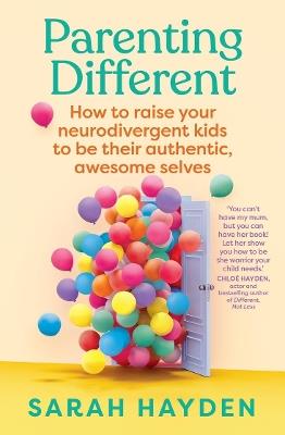 Parenting Different: How to raise your neurodivergent kids to be their authentic, awesome selves - Sarah Hayden - cover