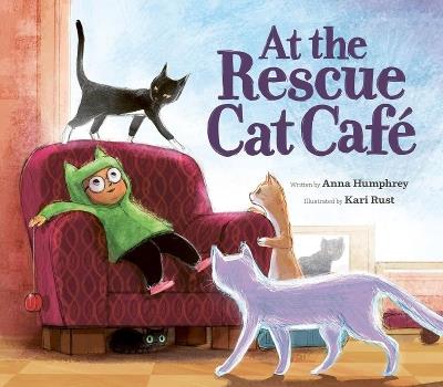 At the Rescue Cat Cafe - Anna Humphrey - cover