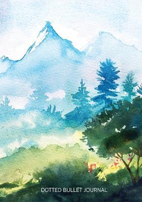Watercolor Hillside - Dotted Bullet Journal: Medium A5 - 5.83X8.27 - Blank Classic - cover