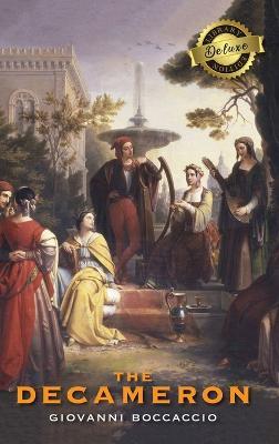 The Decameron (Deluxe Library Edition) (Annotated) - Giovanni Boccaccio - cover