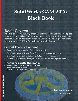 SolidWorks CAM 2026 Black Book - Gaurav Verma,Matt Weber - cover