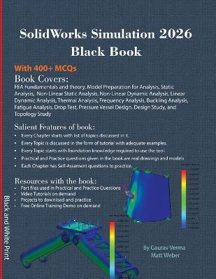 SolidWorks Simulation 2026 Black Book - Gaurav Verma,Matt Weber - cover
