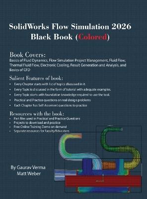 SolidWorks Flow Simulation 2026 Black Book: (Colored) - Gaurav Verma,Matt Weber - cover