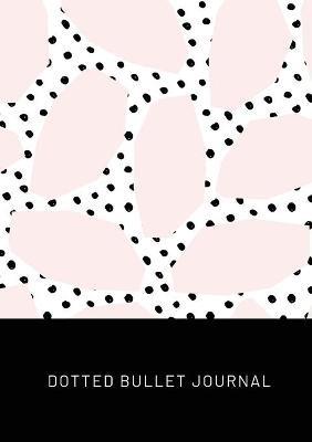 Pink Spots with Black Polka Dots - Dotted Bullet Journal: Medium A5 - 5.83X8.27 - Blank Classic - cover