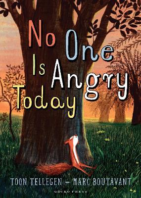 No One Is Angry Today - Toon Tellegen - cover