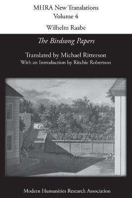 Wilhelm Raabe: 'The Birdsong Papers' - Wilhelm Raabe - cover