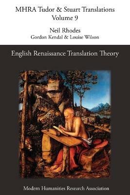 English Renaissance Translation Theory - cover