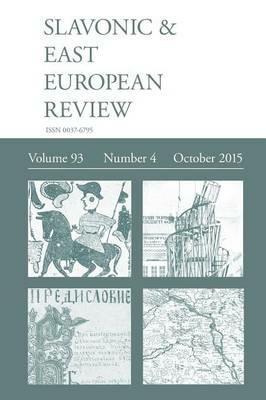 Slavonic & East European Review (93: 4) October 2015 - cover