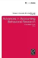 Advances in Accounting Behavioral Research - cover