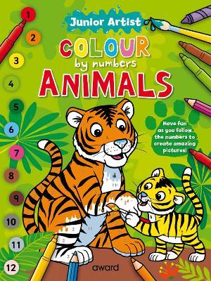 Junior Artist Colour By Numbers: Animals - cover