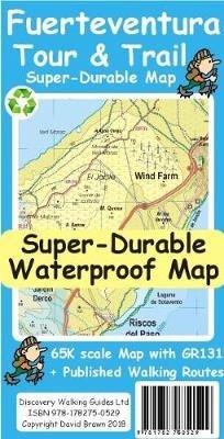 Fuerteventura Tour and Trail Super Durable Map - David Brawn - cover