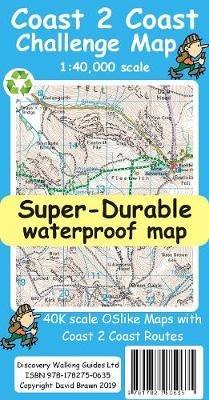 Coast to Coast Challenge Map - David Brawn - cover