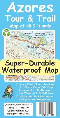Azores Tour & Trail Super-Durable Map (2nd edition) - Jan Kostura - cover