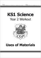 KS1 Science Year 2 Workout: Uses of Materials - CGP Books - cover