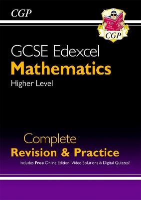 GCSE Maths Edexcel Complete Revision & Practice: Higher inc Online Ed, Videos & Quizzes - CGP Books - cover