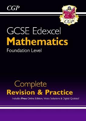 GCSE Maths Edexcel Complete Revision & Practice: Foundation inc Online Ed, Videos & Quizzes - CGP Books - cover