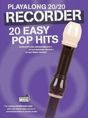 Playalong 20/20 Recorder: 20 Easy Pop Hits - Hal Leonard Publishing Corporation - cover