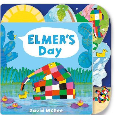 Elmer's Day: Tabbed Board Book - David McKee - cover