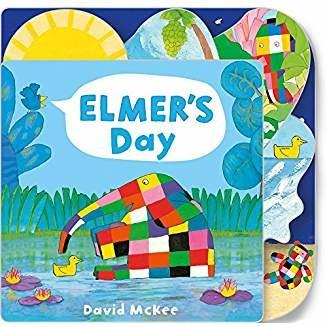 Elmer's Day: Tabbed Board Book - David McKee - cover