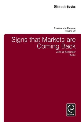 Signs that Markets are Coming Back - cover