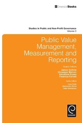 Public Value Management, Measurement and Reporting - cover