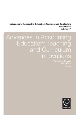 Advances in Accounting Education: Teaching and Curriculum Innovations - cover