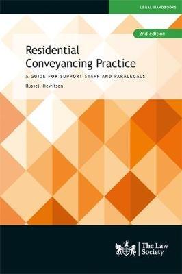 Residential Conveyancing Practice: A Guide for Support Staff and Paralegals - Russell Hewitson - cover
