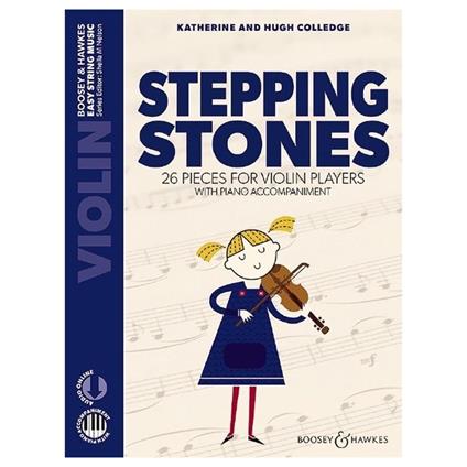  Stepping Stones - with Piano Accompaniment - 26 Pieces for  Violin Players -  Hugh Colledge - copertina