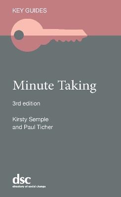 Minute Taking - Kirsty Semple,Paul Ticher - cover