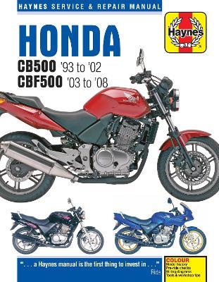 Honda CB500 & CBF500 (93 - 08) - Haynes Publishing - cover