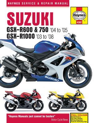 Suzuki GSX-R600/750 (04 - 05) & GSX-R1000 (03 - 08) Haynes Repair Manual - Haynes Publishing - cover